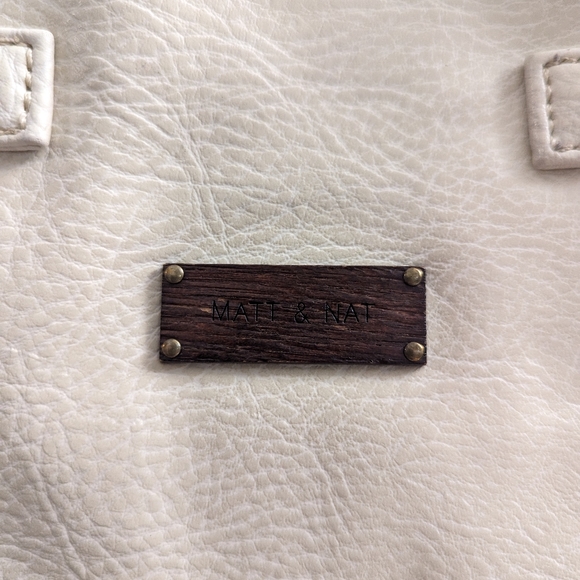 Matt & Nat Expandable Cream Tote Satchel - Picture 7 of 10